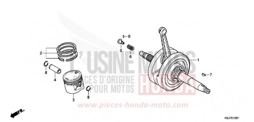 VILEBREQUIN/PISTON (CRF100F) CRF100FD de 2013